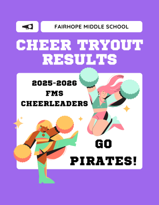  2025-26 FMS Cheer Team